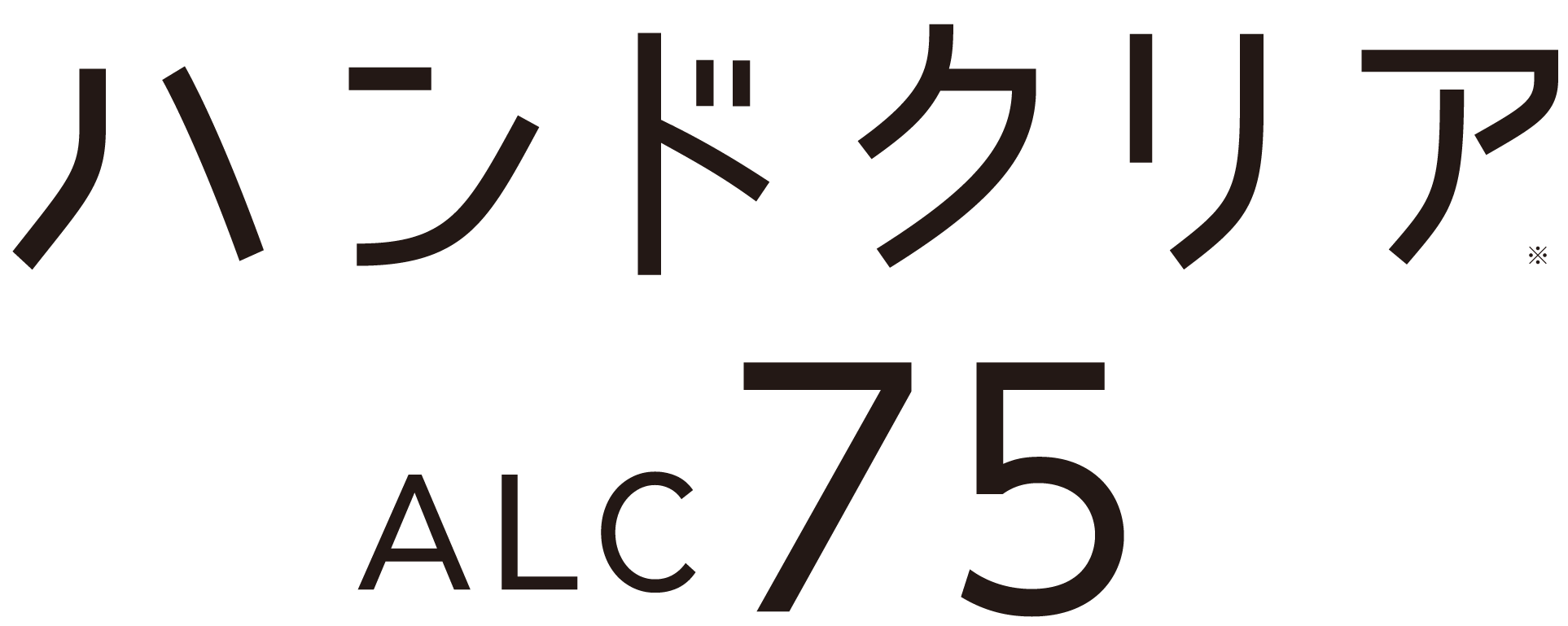 ハンドクリア ALC75